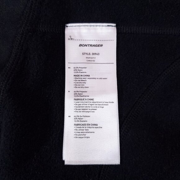 NWT Bontrager Mens Large Circuit Thermal Unpadded Tight Collants Fitted Black - Picture 10 of 12